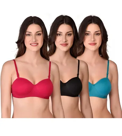 Everyday Solid Bras Pack Of 3
