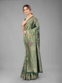 Beautiful Silk Cotton Saree with Blouse piece-thumb3