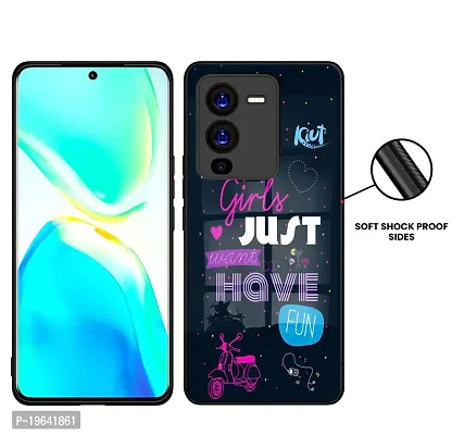 Parshu Printed Designer Glass Back Cover For Vivo V25 Pro 5G-thumb2