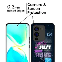 Parshu Printed Designer Glass Back Cover For Vivo V25 Pro 5G-thumb3