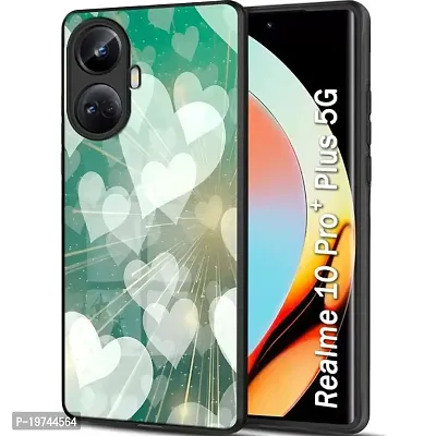 Parshu Printed Designer Glass Back Cover For Realme 10 Pro + 5G