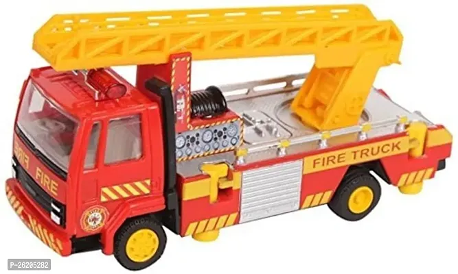 Fire Ladder Truck, Plastic, Yellow, Kid-thumb0
