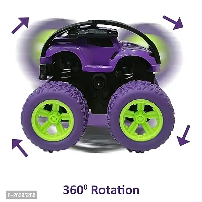 Truck Car Toys For Kids 2-5 Years Friction Powered 4Wd Toy CarUnbreakable 360 Degree Stunt Push Go Toddler Toys Gift For Kids