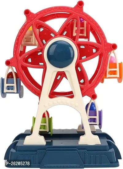 Kids Rotating Ferris Wheel Set,Electric Rotation Ferris Wheel Toy Light Music Colorful Chairs Ferris Wheel Figure For Kids