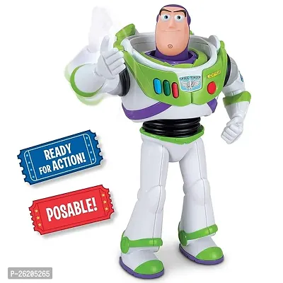 Toy Story Blast-Off Buzz Lightyear Figure- New Edition (Multicolor)