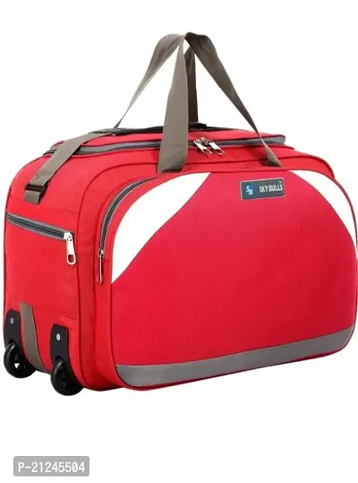 SKY BULLS (Expandable) Travel Duffel Bag/Cabin Luggage Duffel With Wheels (Strolley) 22 inch duffle bag