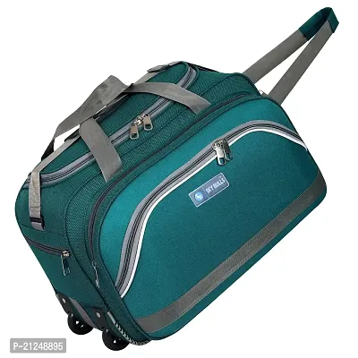 SKY BULLS (Expandable) Travel Duffel Bag/Cabin Luggage Duffel With Wheels (Strolley) 22 inch duffle bag-thumb0