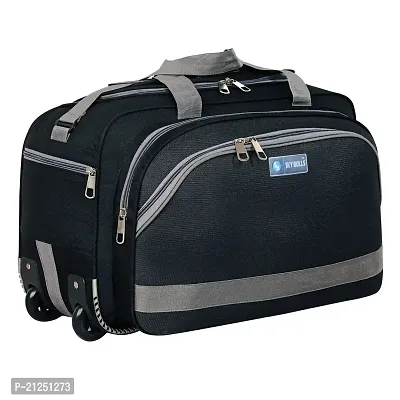 SKY BULLS (Expandable) Travel Duffel Bag/Cabin Luggage Duffel With Wheels (Strolley) 22 inch duffle bag-thumb0