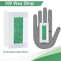 PSM100 Hair Removal Ready to Use Cold Waxing Strip Eyebrows Face Upper Lip Chin Facial Wax Strips for Girl's and Women's (Any Flavor) (20)-thumb2