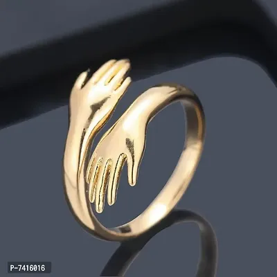 PSM 100 GOLDEN HUG RING FOR MEN AND WOMEN-thumb0