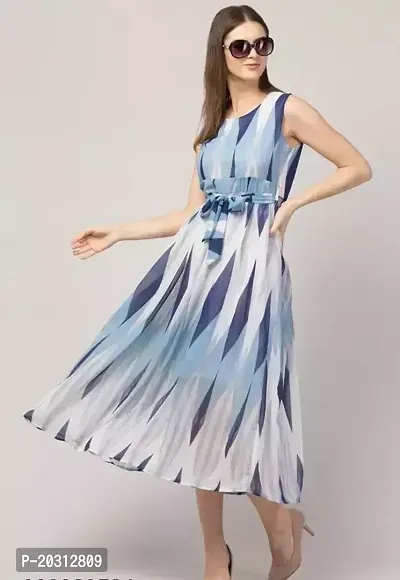 Stylish Georgette Dress For Women-thumb0