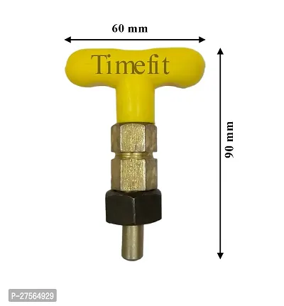 Timefit T Shape Catcher Lock with Small Nob 10mm Width in Yellow Colour-thumb4