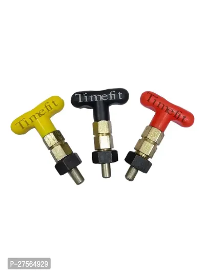 Timefit T Shape Catcher Lock with Small Nob 10mm Width in Yellow Colour-thumb2