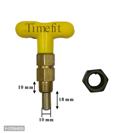 Timefit T Shape Catcher Lock with Small Nob 10mm Width in Yellow Colour-thumb3