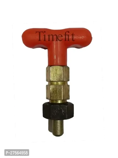 Timefit T Shape Catcher Lock with Small Nob 10mm Width in Red Colour