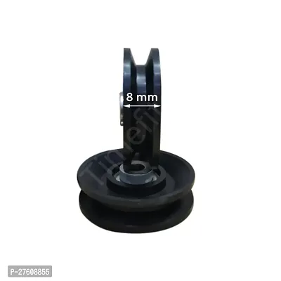 Ulitmate U Machine Pulley with Inbuilt Bush and Bearing (3 inch) in Black Colour Set of 2 Pieces-thumb2