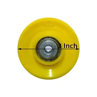 Ulitmate U Machine Pulley with Inbuilt Bush and Bearing (3 inch) in Yellow Colour Set of 2 Pieces-thumb1