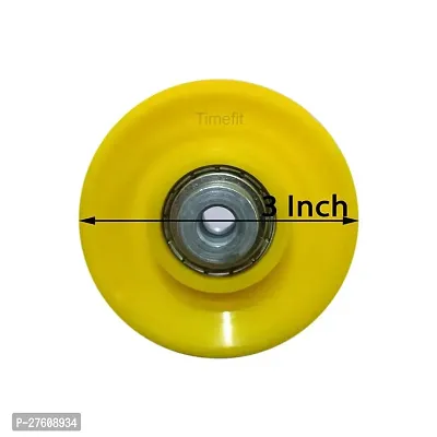 Ulitmate U Machine Pulley with Inbuilt Bush and Bearing (3 inch) in Yellow Colour Set of 2 Pieces-thumb2