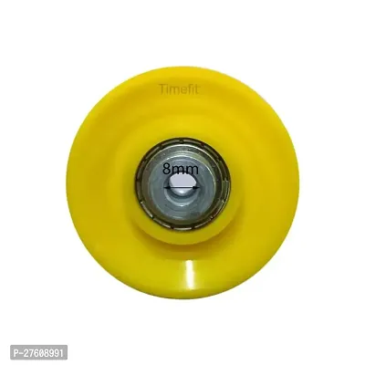 Gym Machine Pulley with Inbuilt Bush and Bearing (3 inch) in Yellow Colour Set of 4 Pieces-thumb4