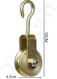 Iron Pulley with Hook Multi Purpose Hanging Pulley (Set of 4 Pieces)-thumb2