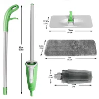Stainless Steel Microfiber Floor Cleaning Spray Mop with Removable Washable Cleaning Pad and Integrated Water Spray Mechanism, mop for Cleaning Floor,360 Degree Floor Cleaning Mops (Standard)-thumb2