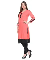 Lingra Women's Self Printed Kurti-thumb1