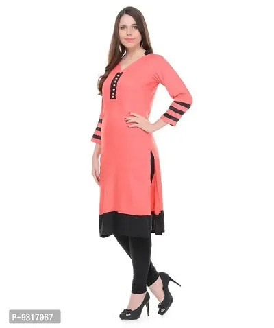 Lingra Women's Self Printed Kurti-thumb2