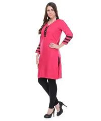 Lingra Women's Self Printed Kurti-thumb1