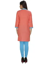 Lingra Women's Self Printed Kurti-thumb1