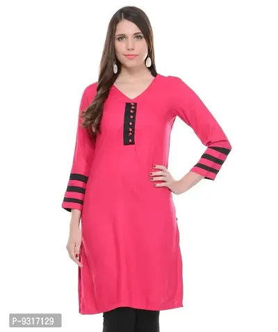 Lingra Women's Self Printed Kurti