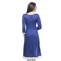 Lingra Women's Cotton Blue Kurti-thumb2