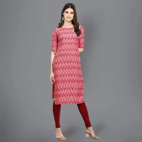 Beautiful Crepe Zig Zag Kurtas For Women