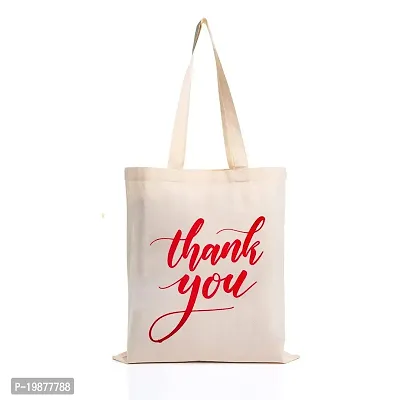 STARS REWIN Canvas Tote Bag for Women | Printed Multipurpose Cotton Bags | Cute Hand Bag for Girls  Womens-Thank You