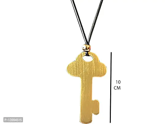 AyA Fashion Golden Alloy Long Necklace for Women-thumb2