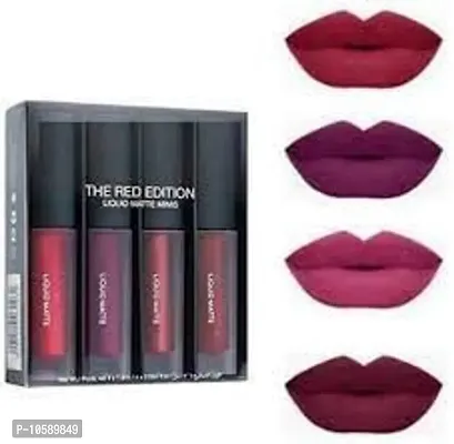 Red 4 in 1 matte liquid mim lipstick-thumb0