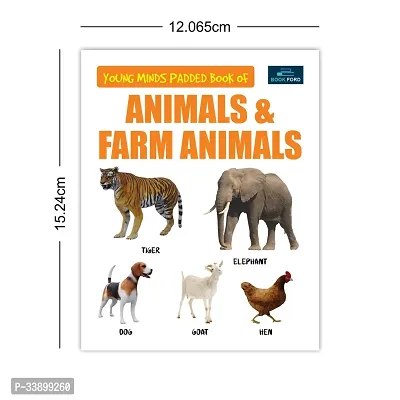 Young Minds Padded Books For Kids- Animals And Farm Animals-thumb2