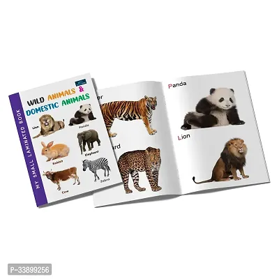 My Small Laminated Wild And Domestic Animals Books For Kids-thumb3