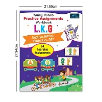 Kids Books Of Practice Assignments- Set Of 5, Hindi, English, Maths, Evs, And Art-thumb1