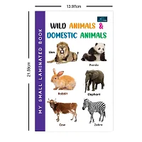 My Small Laminated Wild And Domestic Animals Books For Kids-thumb1