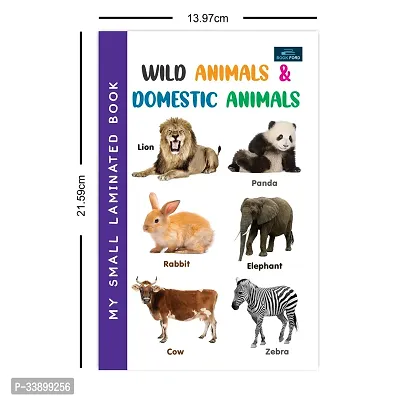 My Small Laminated Wild And Domestic Animals Books For Kids-thumb2