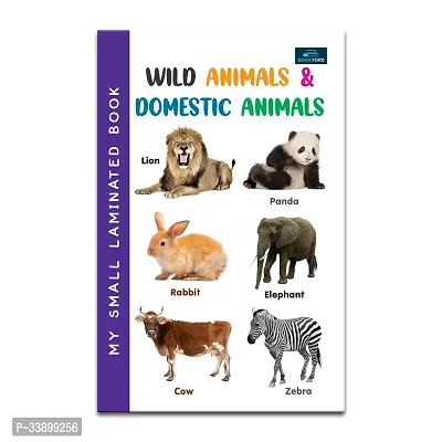 My Small Laminated Wild And Domestic Animals Books For Kids-thumb0