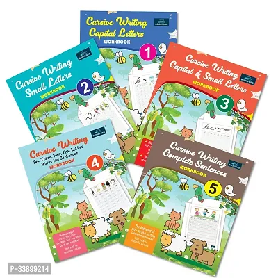 Spark Creativity And Language Skills Cursive Writing Books For Kids- Set Of 5