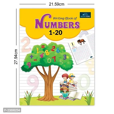 Booksford Writing Books For Kids- Set Of 3- Writing Books Of Numbers -1-20, 1-50, 1-100-thumb2