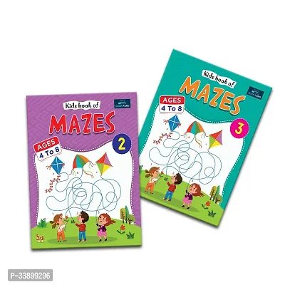 Kids Books Of Mazes- Set Of 2- Fun Activity Books For Children