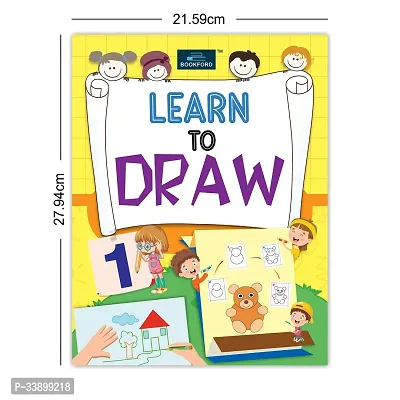 Learn To Draw Copy Coloring Books For Kids- Set Of 4- Fun, Educational, Colorful Imagery, Engaging Activities-thumb2