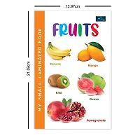 My Small Laminated Books - Set Of 2 Books - Fruits And Vegetables For Kids ,-thumb1