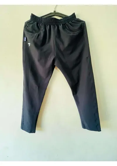 Comfortable Blend Regular Track Pants For Men