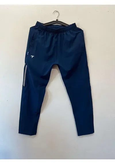 Comfortable Blend Regular Track Pants For Men