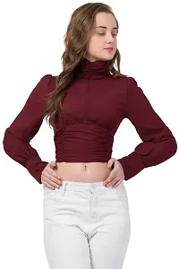 Turtle Neck Trendy Tops-thumb2