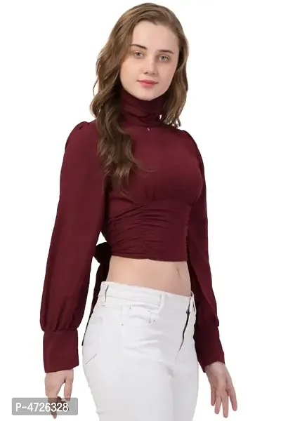 Turtle Neck Trendy Tops-thumb4